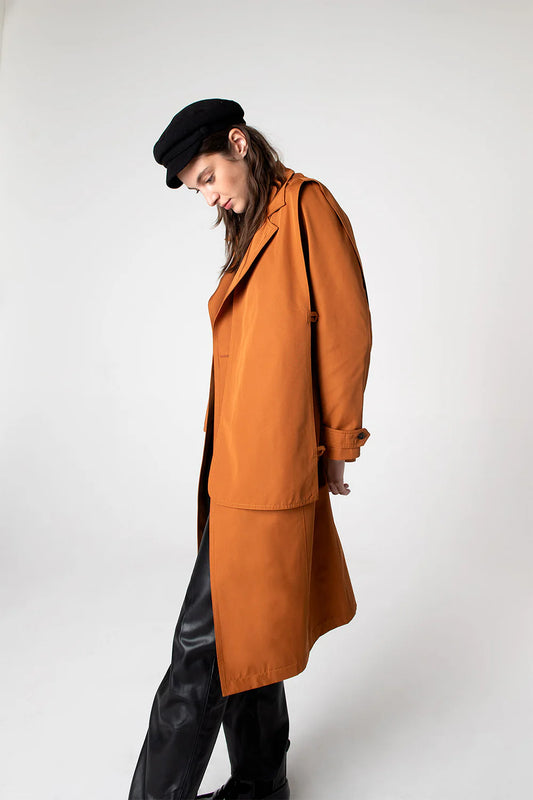 Peploum Beatrice Asymmetric Piece Trenchcoat