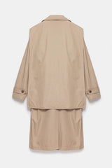 Peploum Beatrice Asymmetric Piece Trenchcoat