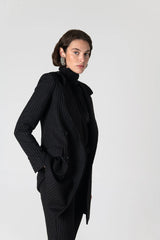 Peploum Mary Lacy Pinstripe Jacket