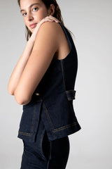 Peploum Nadia Blouse In Cotton