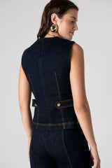 Peploum Nadia Blouse In Cotton