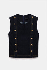 Peploum Nadia Blouse In Cotton