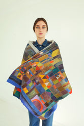 ipek akarca tr Homes Poncho Silk 100% Shawl