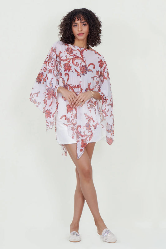 Eloshé Beyaz Paisley Bluz REBMSM102