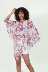 Eloshé White Paisley Blouse REBMSM102