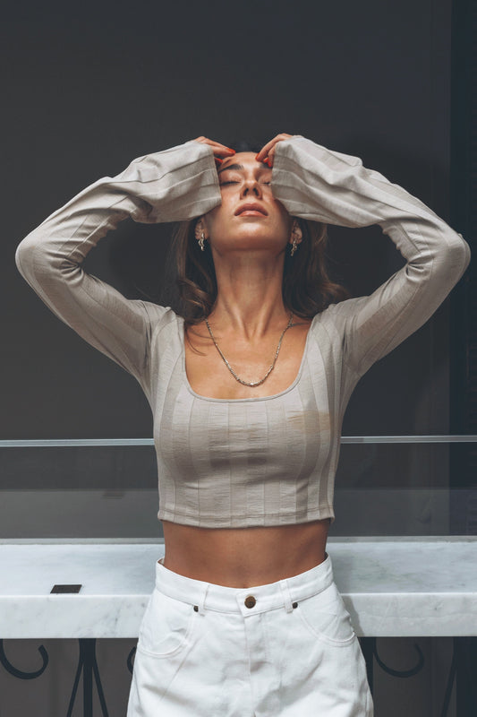 IAMLOVEIN Candy In Cup' Bat Sleeve Blouse