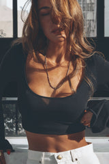 IAMLOVEIN Black' Bat Sleeve Blouse