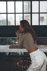 IAMLOVEIN Candy In Cup' Bat Sleeve Blouse