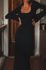IAMLOVEIN Black' Bat Sleeve Dress
