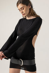 ROTCO Delias Siyah Mini Elbise