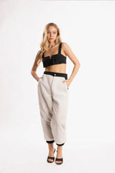 RAMMÈ Raider Pant With Off - Beyaz Fur Pantolon
