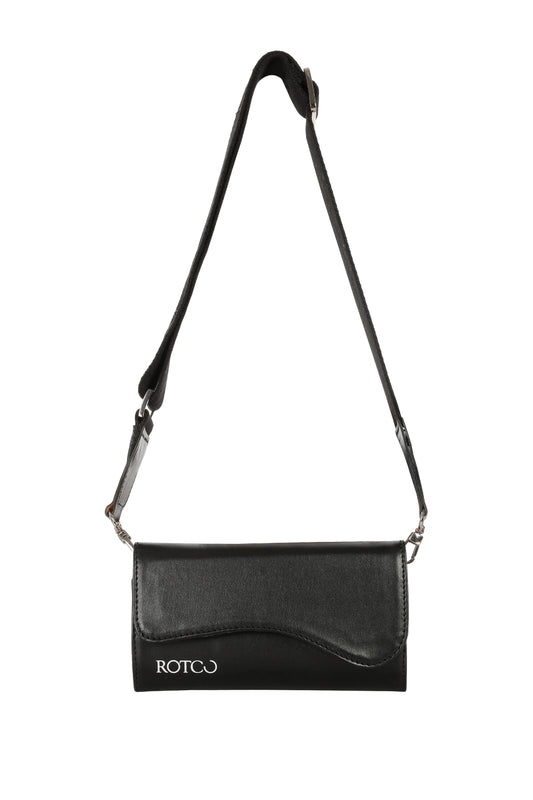 Rotco Dominion Siyah Telefon Çantası Vegan