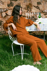 Handarte Los Angeles Tarçın Müslin Pantolon