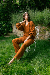 Handarte Los Angeles Tarçın Müslin Pantolon