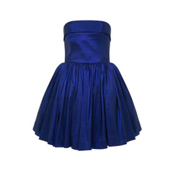 Cie – Lycra Taffeta Folding Detailed Strapless Dress