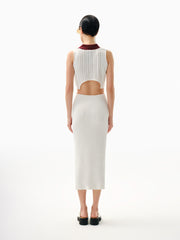 Knitology KNTLGY Beyaz Örme Polo Üst