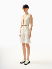 Knitology KNTLGY Diagonal Printed A-Line Short