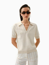 Knitology KNTLGY Fingerprint Jacquard Polo Top