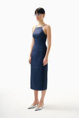 Knitology KNTLGY Askılı Organik Pamuklu Maksi Elbise