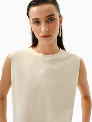 Knitology KNTLGY Beige Basket Player Tee