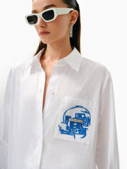 Knitology KNTLGY Helenik Parmak İzli Gömlek