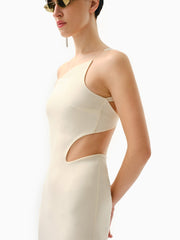 Knitology KNTLGY Swan-Inspired Asymmetric Dress