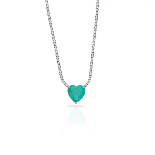 Soo Silky Light Turquoise Gleam Necklace SOOSSLK001PARAIBA