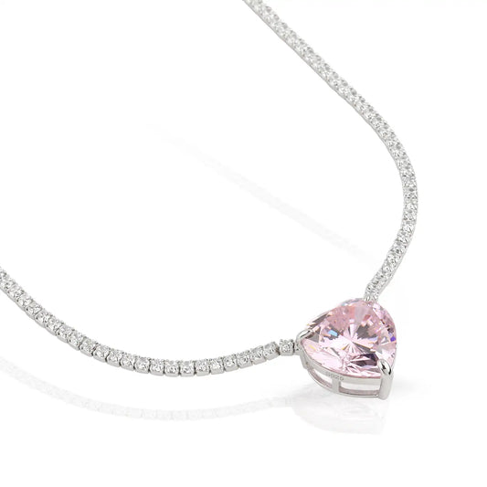 Soo Silky Blush Pink Gleam Collection Necklace SOOSSLK001 PNK