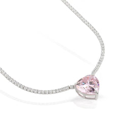 Soo Silky Blush Pink Gleam Collection Necklace SOOSSLK001 PNK