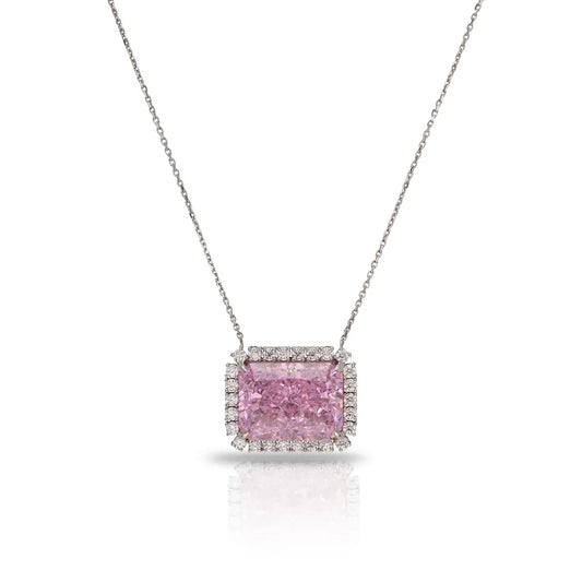 Soo Silky Blush Pink Gleam Collection Necklace SOOSSLKG002 PNK