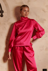 Sadie and Dione Aurelie Bluz in Satin