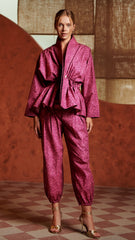Sadie and Dione Hürrem Trouser in Rococo Burgundy