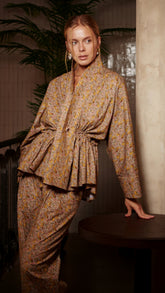 Sadie and Dione Charlotte Kimono Top in Eden Gold