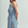 Sadie and Dione Josephine One Shoulder Dress in Arley Blue
