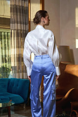 Saléa White Blanche élégante Shirt