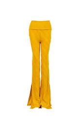 iamlovein Hardal Sarı Paça Yırtmaçlı Pantolon