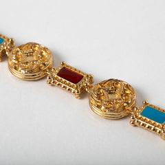 Maison Lygos Theodora Rectangle Enamel Bracelet