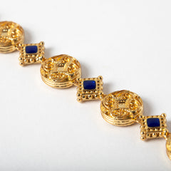 Maison Lygos Theodora Square Enamel Bracelet