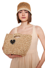 TUIME ALICE Gold Tote