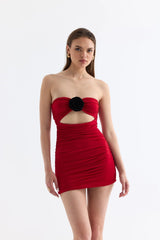 Manshet The Mystery Straplez Mini Elbise