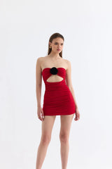 Manshet The Mystery Straplez Mini Elbise