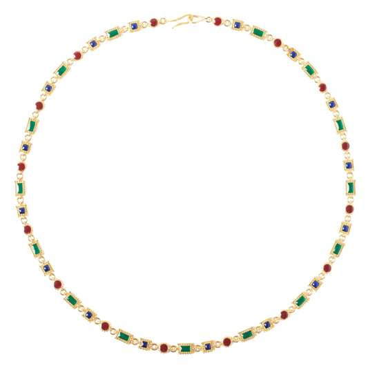Maison Lygos Irene Enamel Necklace