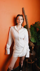 Two's Touch Allure Dress White