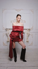 Two's Touch Aurelia Dress Burgundy