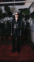 Two's Touch Elias Leather Suit Black