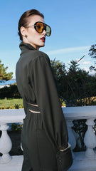 Two's Touch Lyra Jumpsuit Khaki