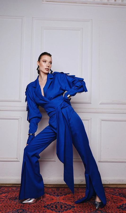 Two's Touch Ola Suit  Sax Blue