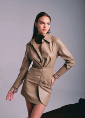 Two's Touch Hera Leather Dress (Limited Edition)