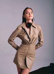 Two's Touch Hera Leather Dress (Limited Edition)