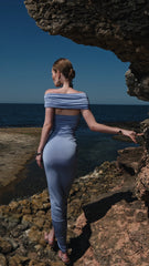 Two's Touch Vivien Dress Blue